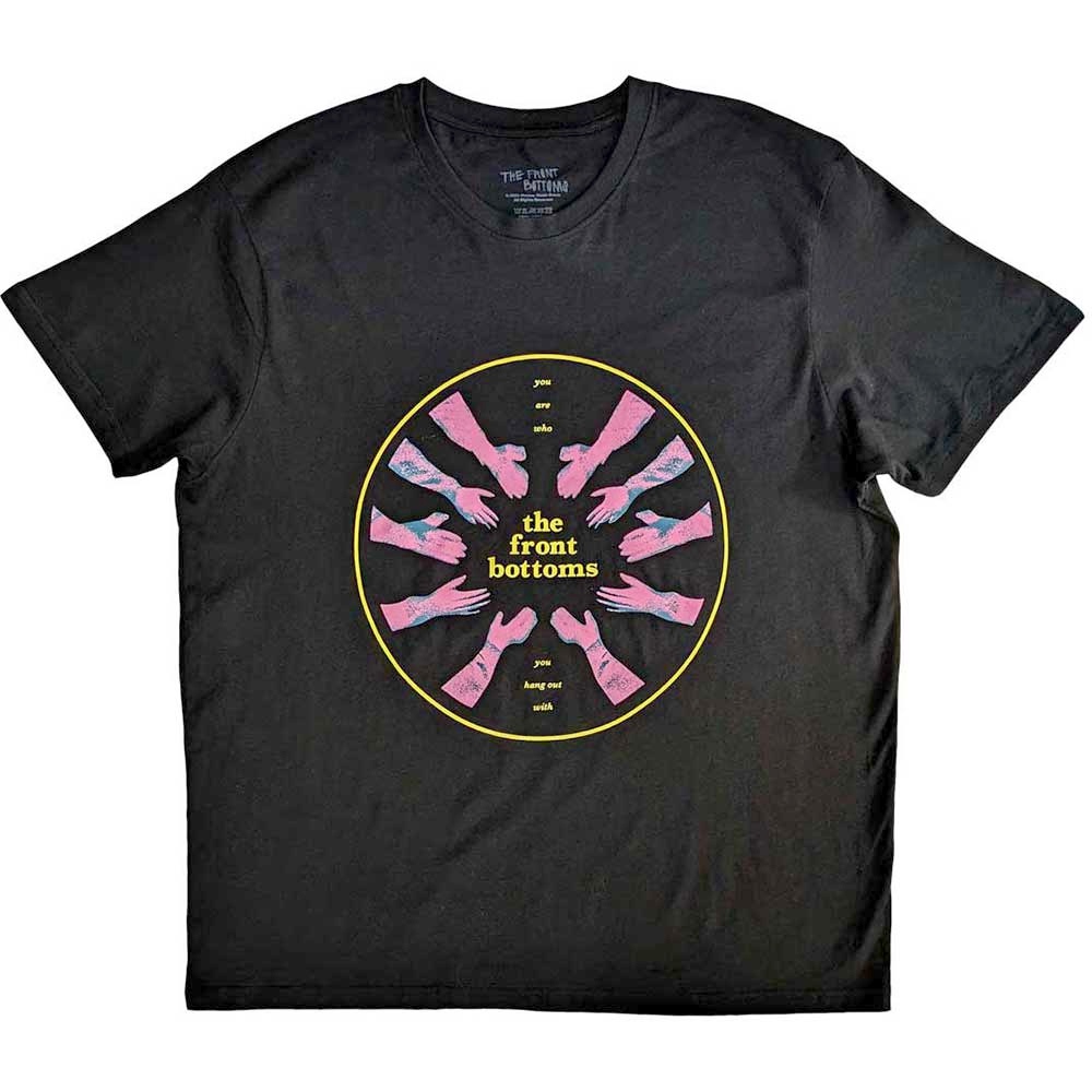 The Front Bottoms - Circle Hands Heren Tshirt - Zwart